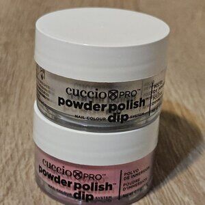 Cucvio Pro Powder Polish Nail Colir Dip System .5oz Passionate Pink & Silver
